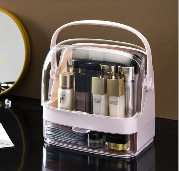 

New Net Red Cosmetics Plastic Storage Box Transparent Eyebrow Pencil Lipstick Skin Care Mask Storage Box