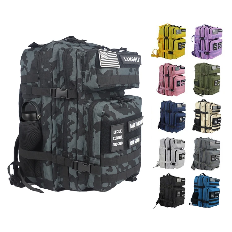 

Water Resistant Outdoor Sports Gym Trekking Hunting Hiking Travel Molle Military Tactical Backpack
