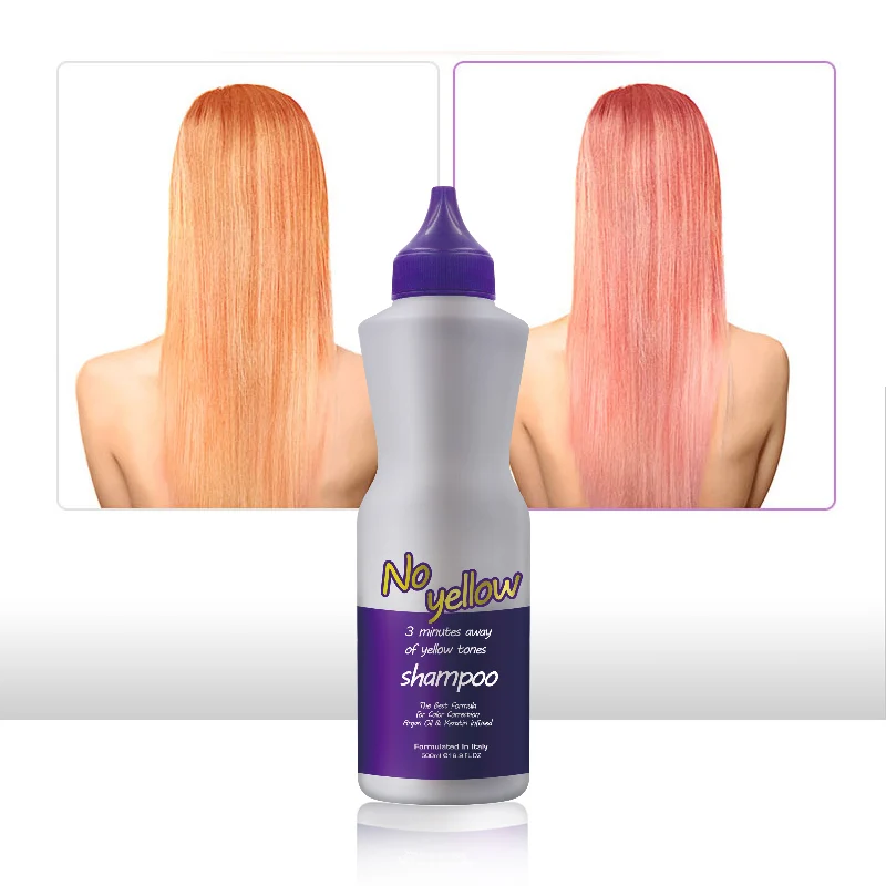 

BINGO Professional Platinum Blonde Hair silver Shampoo, No-yellow Cream Purple Shampoo 500ml