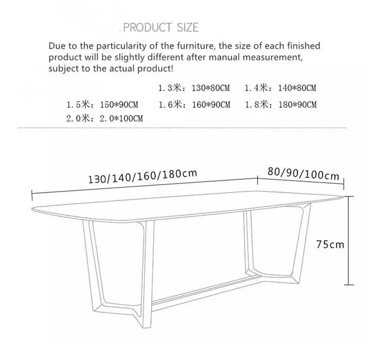 Modern minimalist wrought iron household small apartment marble dining table