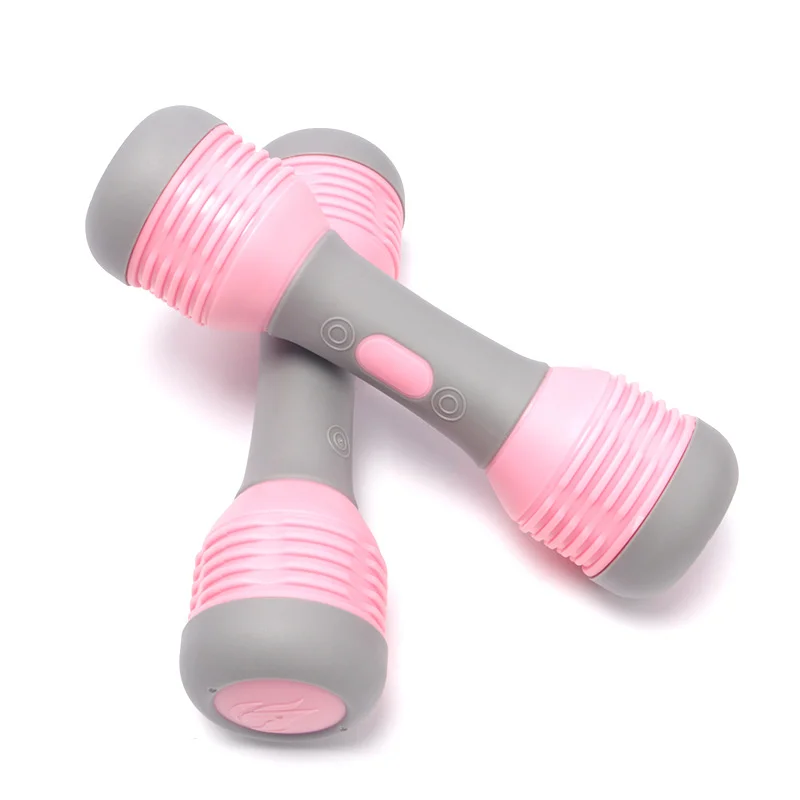 

women's bodybuilding dumbbell workout female fitness Home Office Gym Weights Options 1 2 3kg women's beginner dumbbell exercise, Pink + grey