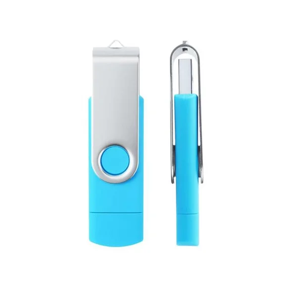 Custom Logo Swivel 64gb 16GB 32GB 8gb 4gb Otg Usb Dual Flash Drive For Android Smartphone Pendrive - ANKUX.COM