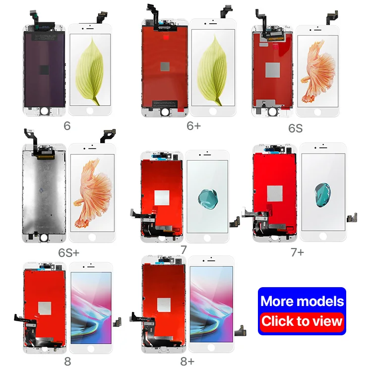 

Wholesale Price mobile phone LCD display for iPhone 5 5S 6 6S 7 8 plus screen Replacements with digitizer
