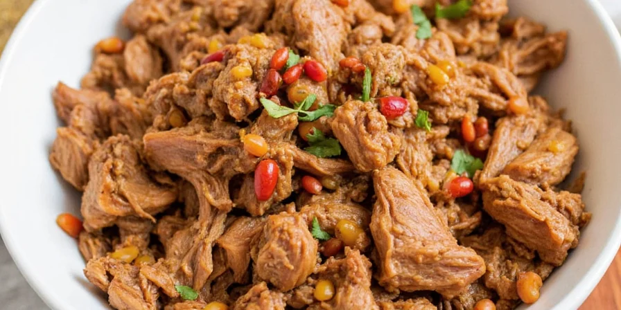 Sumac and za'atar spiced pulled pork