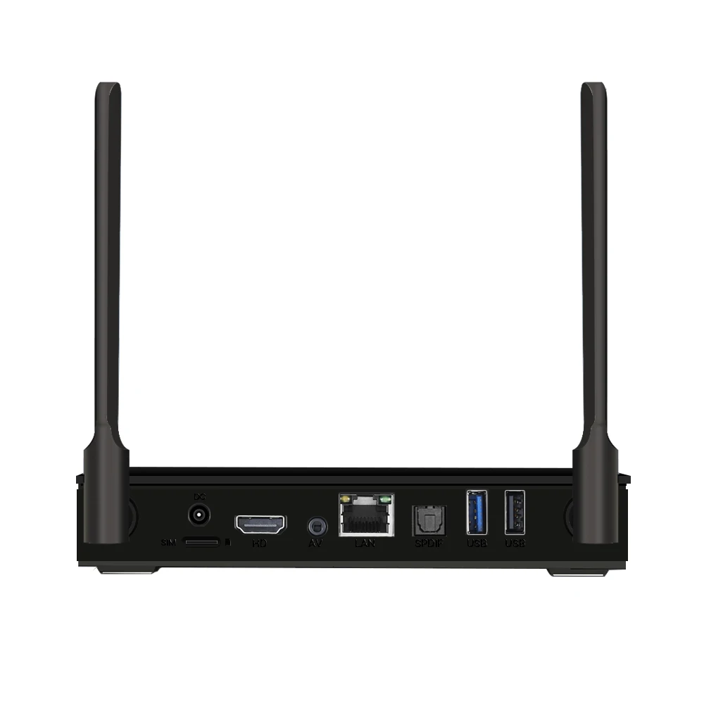 

Outdoor digital player mobile mini tv box android 7.1 RK3328 2GB 16GB tv box with 4G LTE built in SIM Card slot, Black