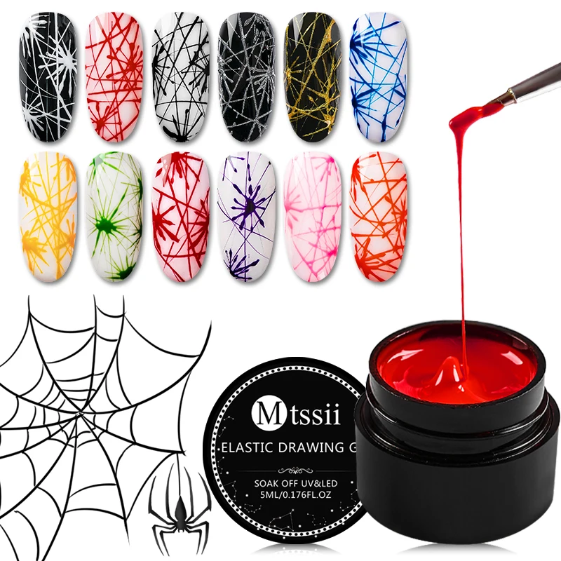 

2020 Paint Uv 5ml 12 Colors Nail Art Private Label Led Fluoroscent Polishes Spider Gel Nail Polish, 12 colors for chosen