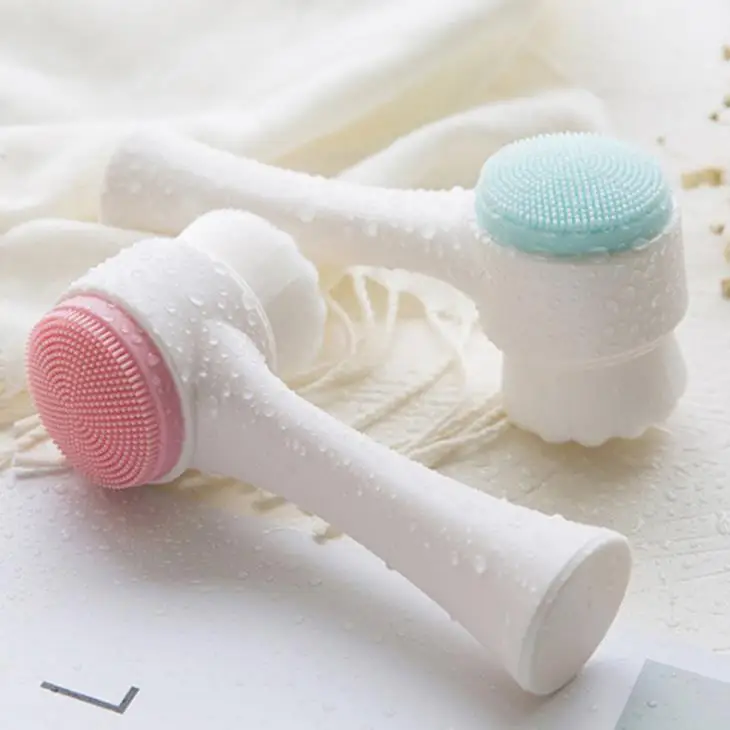 

Eco Friendly Facial Cleansing Brush With Silicone Massage Brushes For Deep Cleaning