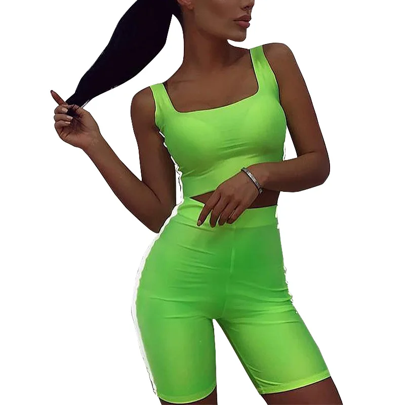 

Factory Direct Supplier Sexy Shorts Tank Top Two Piece Set Women Clothing