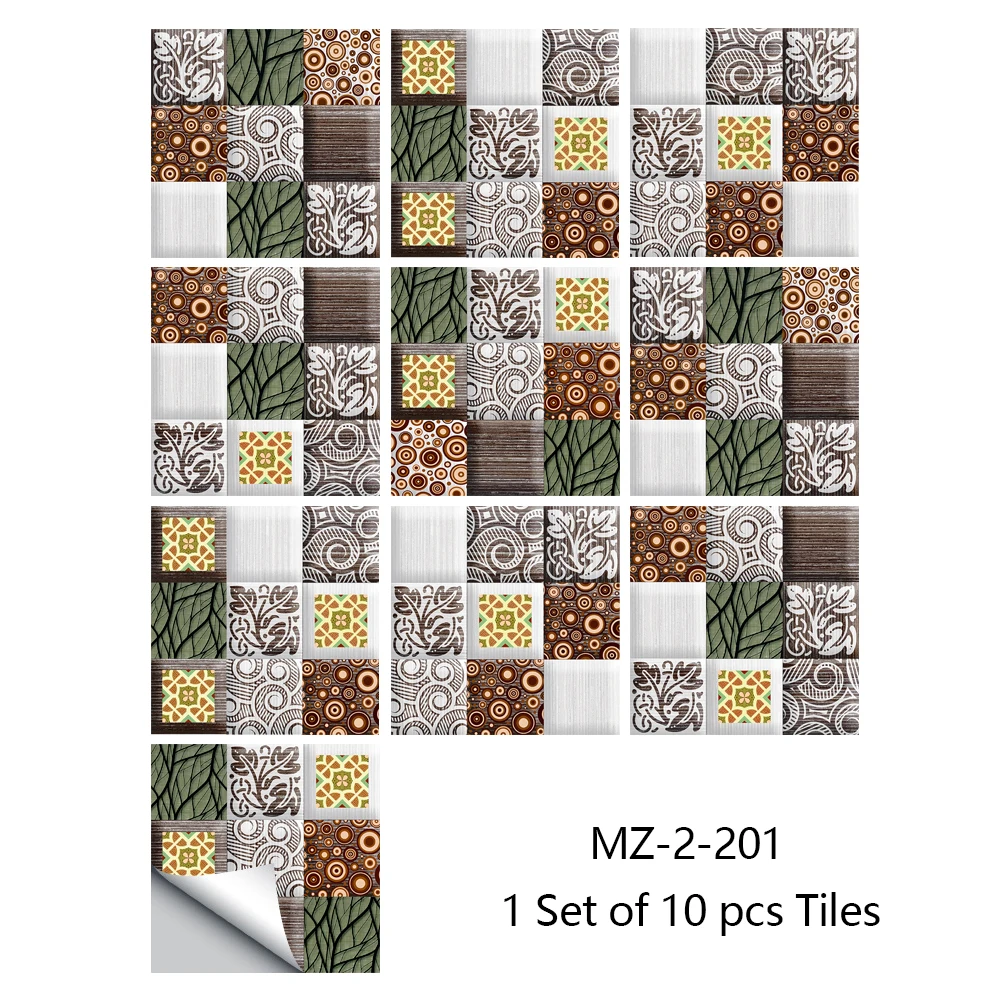 

10pcs 30cm European Style Crystal Hard Film Tile sticker Living Room Home Decor Wall Stickers Self-adhesive Removable Wallpaper