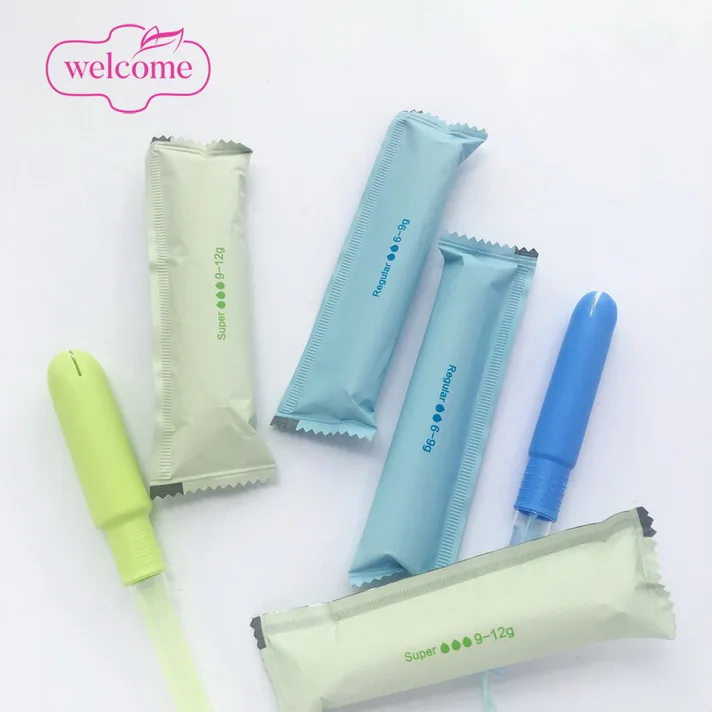 

Private Label GOTS Certified Organic Cotton Tampon Comfort Silk Touch Feminine Hygiene Cleam Point Tampons