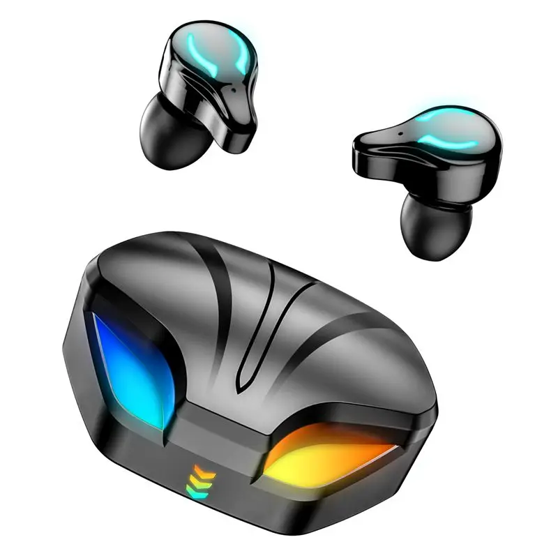 

wholesale Amazon topsales X1 Tws V5.1 Gaming Wireless Earbuds Rgb Colorful Light Power Display In Ear Bt Earphone