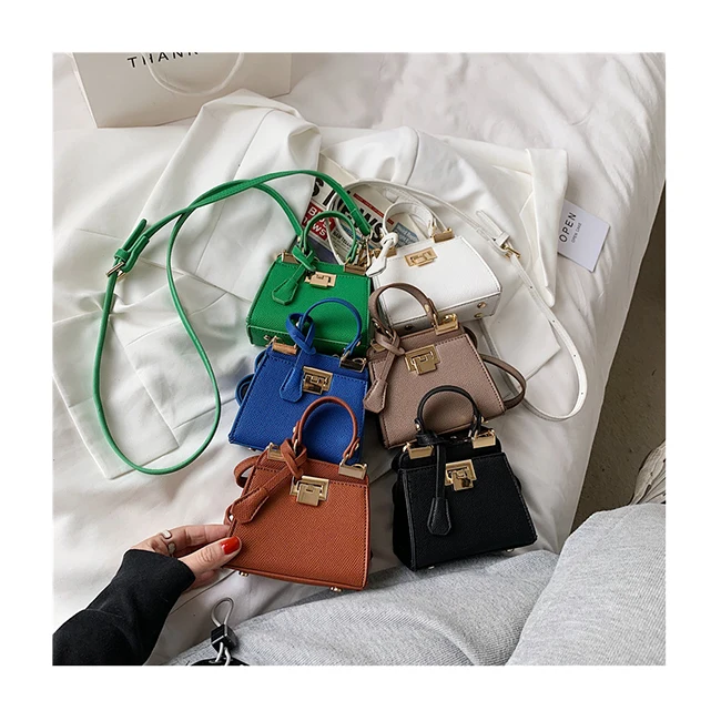 

Personality Ladies 2021 Summer Hand Bags Designer Lock Litchi Pattern Mini Shoulder Purses Luxury Handbags for Women Tote Bolsa