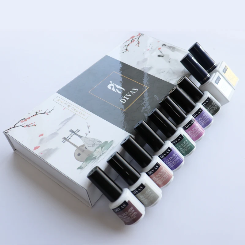 

DIVAS Professional Ready To Ship Customized kit OEM UV Nail Gel Polish Set