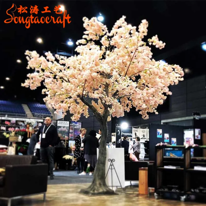 

Large Sakura Bougainvillea Trees Artificial Cherry Blossom Tree For Outdoor Indoor Wedding Decoration, Simulation color(white,pink,red..) or as you require