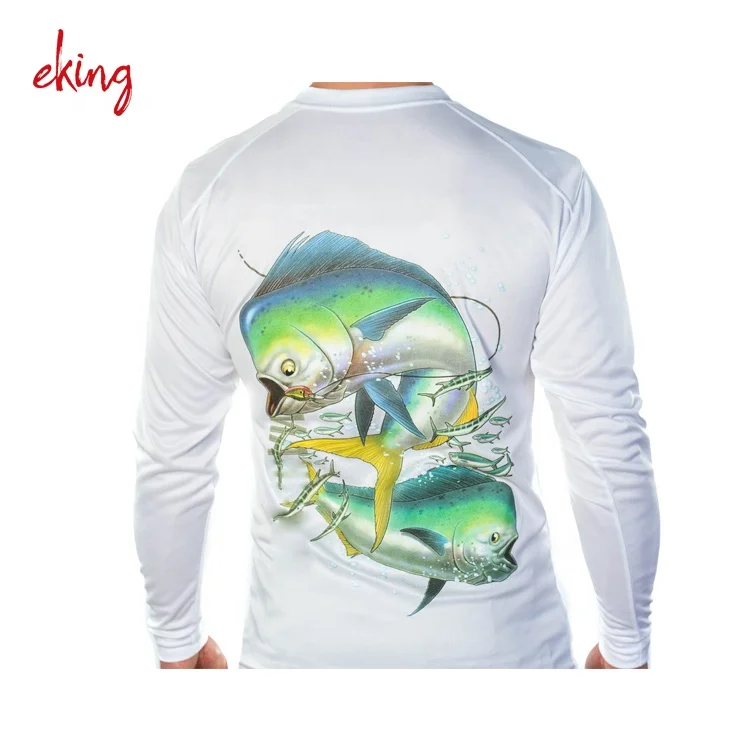 Custom Long Sleeve Polyester Quick Dry Fishing Shirts For Men Are