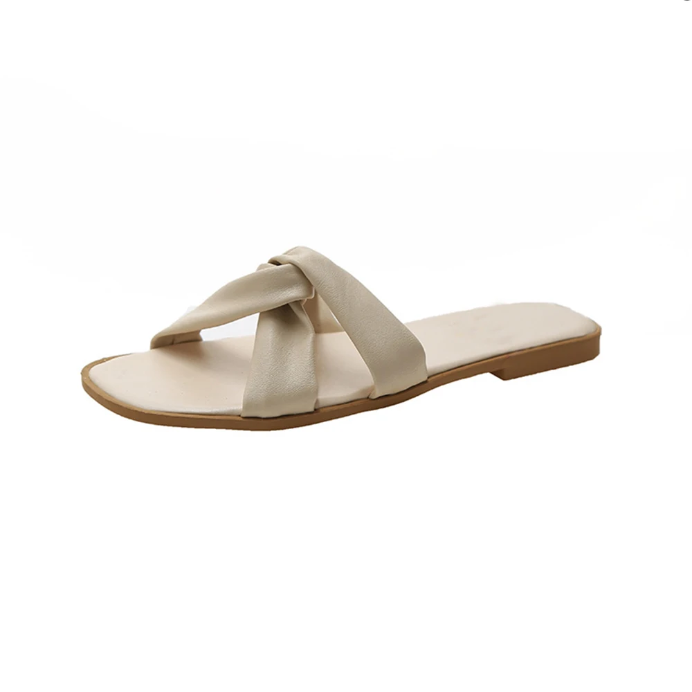 

hot selling cheap summer womens bow slipper slide sandals lady shoes summer flats slipper