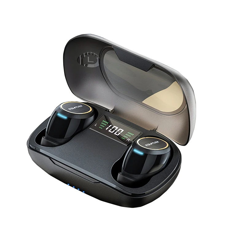 

Headphones with Mic for Phone Call/Music ANC Noise Cancelling TWS Bluetooth tokio2020 Technology True Wireless Earbuds Headset, Black