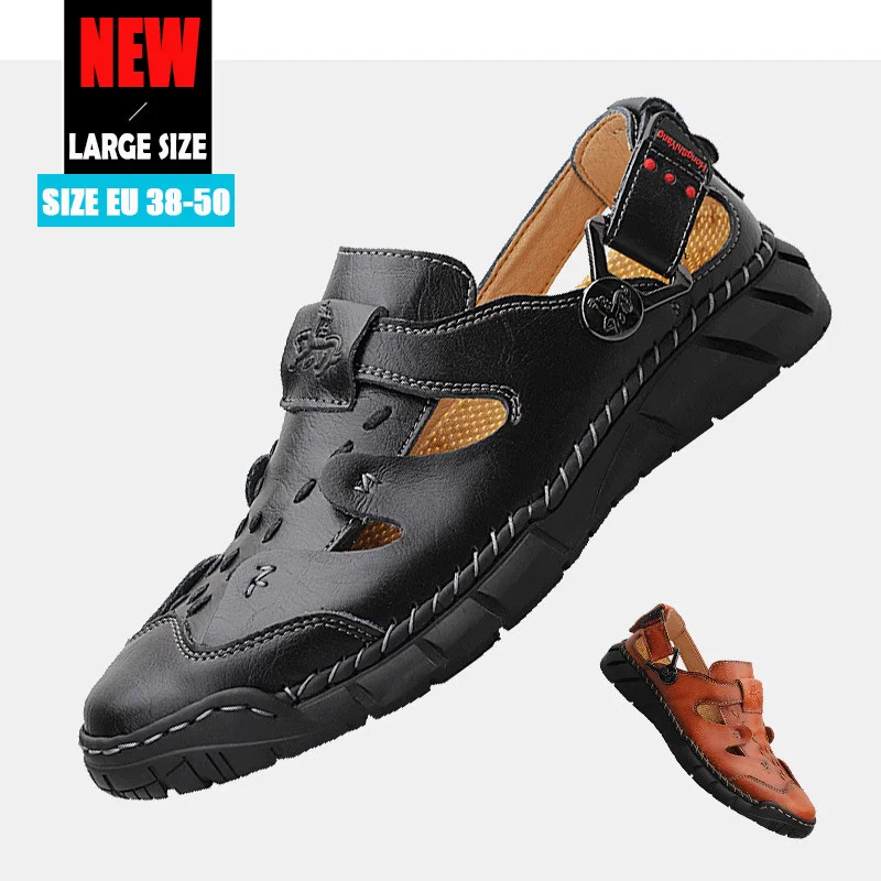 

High quality casual leather shoes for men slip on walking shoes, Brown,black