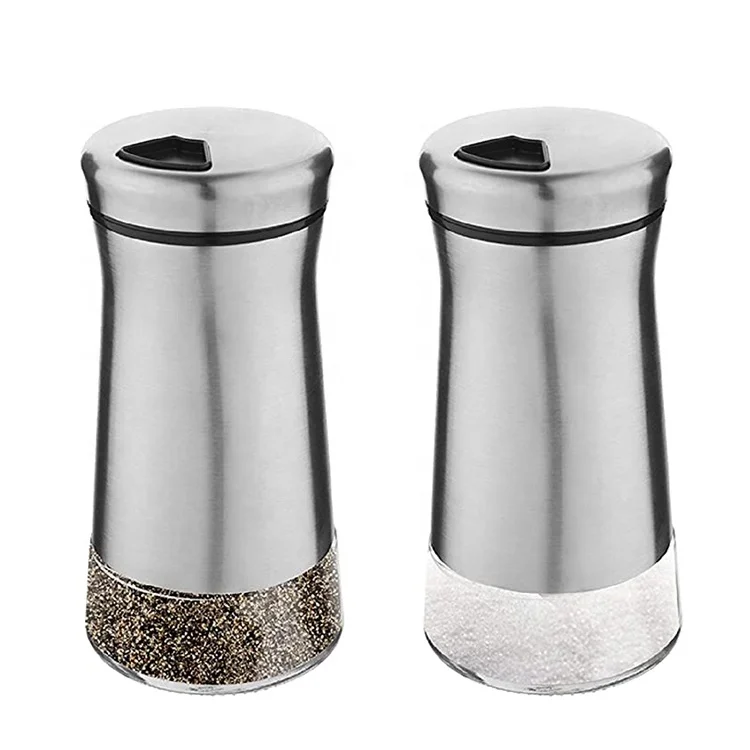 

Stainless Steel Spice Dispenser Pepper and Salt Shaker
