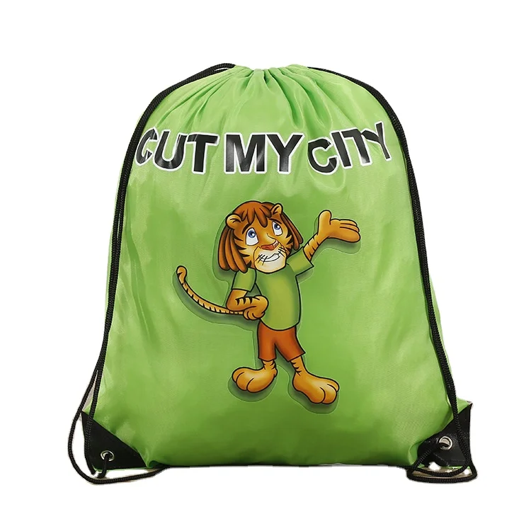 

Wholesale polyester sport drawstring backpack, Customized color