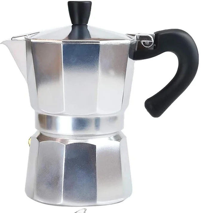 

HOMEE Classic Italian High Quality Aluminum Pressure Valve Stovetop Induction Filter Coffee Espresso Maker Moka Pot