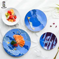 

Restaurant Art Porcelain Dinner Plates Set Wholesale Ceramic Dinnerware