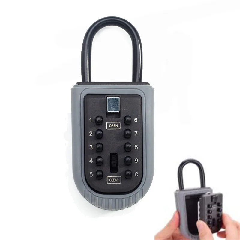 

Long shackle Outdoor metal Combination handle wall portable lockbox storage waterproof safe storage security key lock box