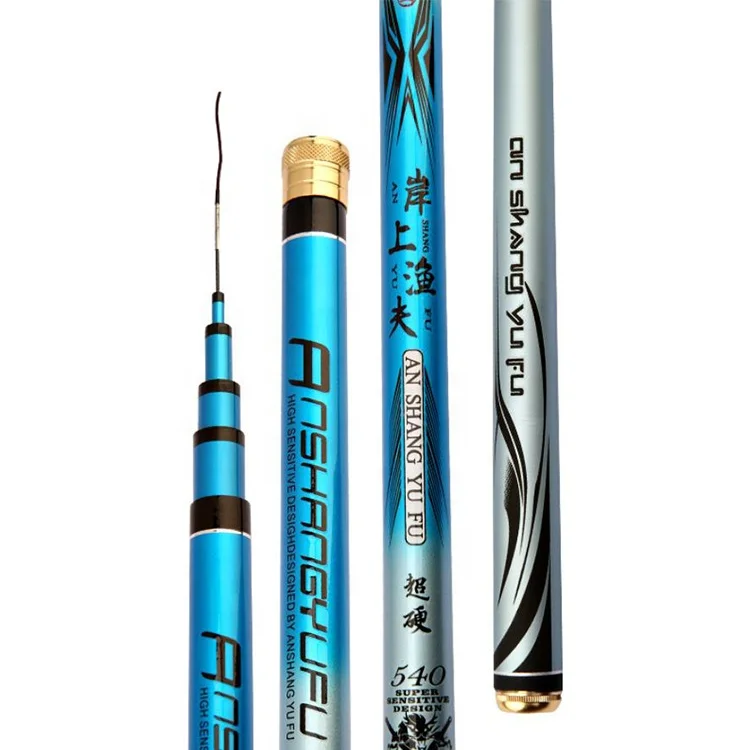 

NEW 28 adjustable taiwan fishing rod 3.6m4.5m5.4m6.3m7.2Mmcarbon fishing gear long section, As the picture
