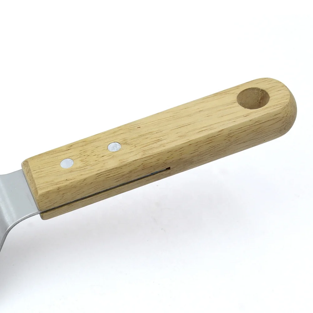 
10 inch wood handle Stainless steel pizza shovel pizza peel pizza turner 