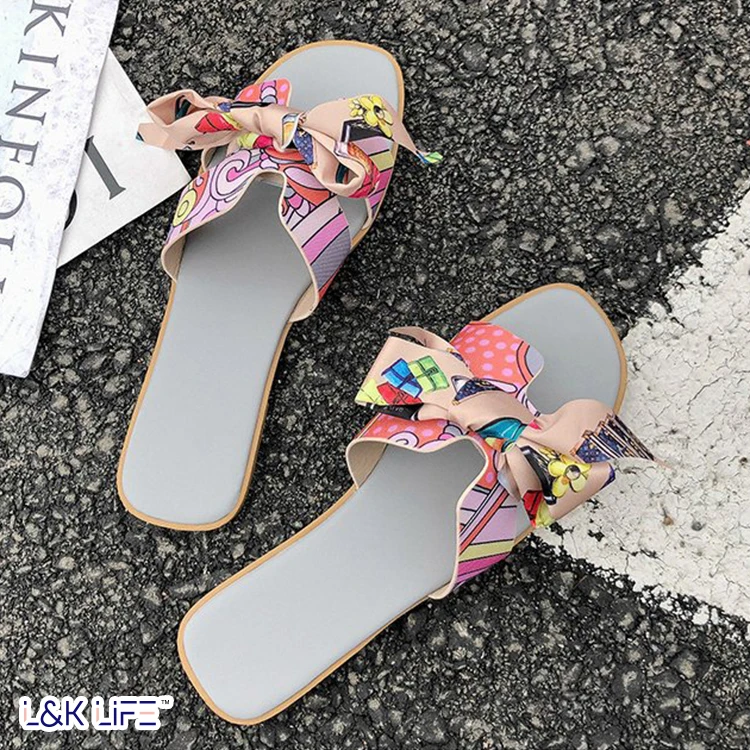 

H slippers female cute ins summer tide sandals 2020 summer new fashion wild flat women shoes, Yellow, grey, rose red, white