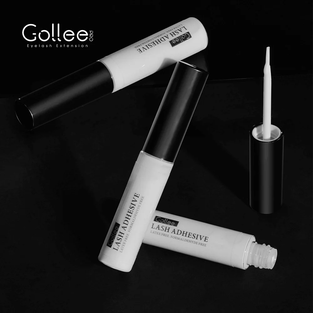 

Gollee Glue For False Eyelashes Adhesive Low Humidity Latex Free Waterproof Bottle Custom Private Label Strip Eyelash Glue, White