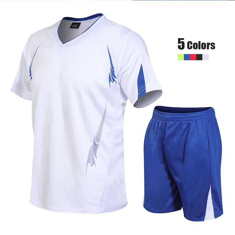 

Wholesale Summer Men Plus Size Sportswear Short Tracksuit Set Crew Neck Tshirt And Shorts Set