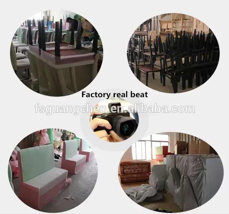 Modern New Design Restaurant Sofa Booths Indoor Club Furniture Table