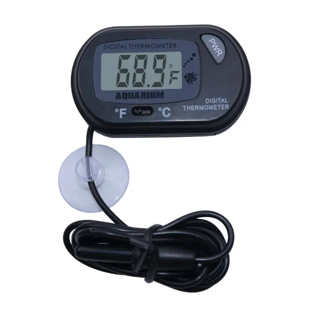 

Sucker Fish Tank Thermometer Electronic Thermometer Waterproof Diving Kennel