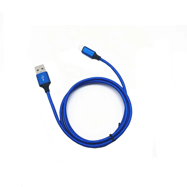 

1m High quality braided lightning to usb cable in mobiel phone