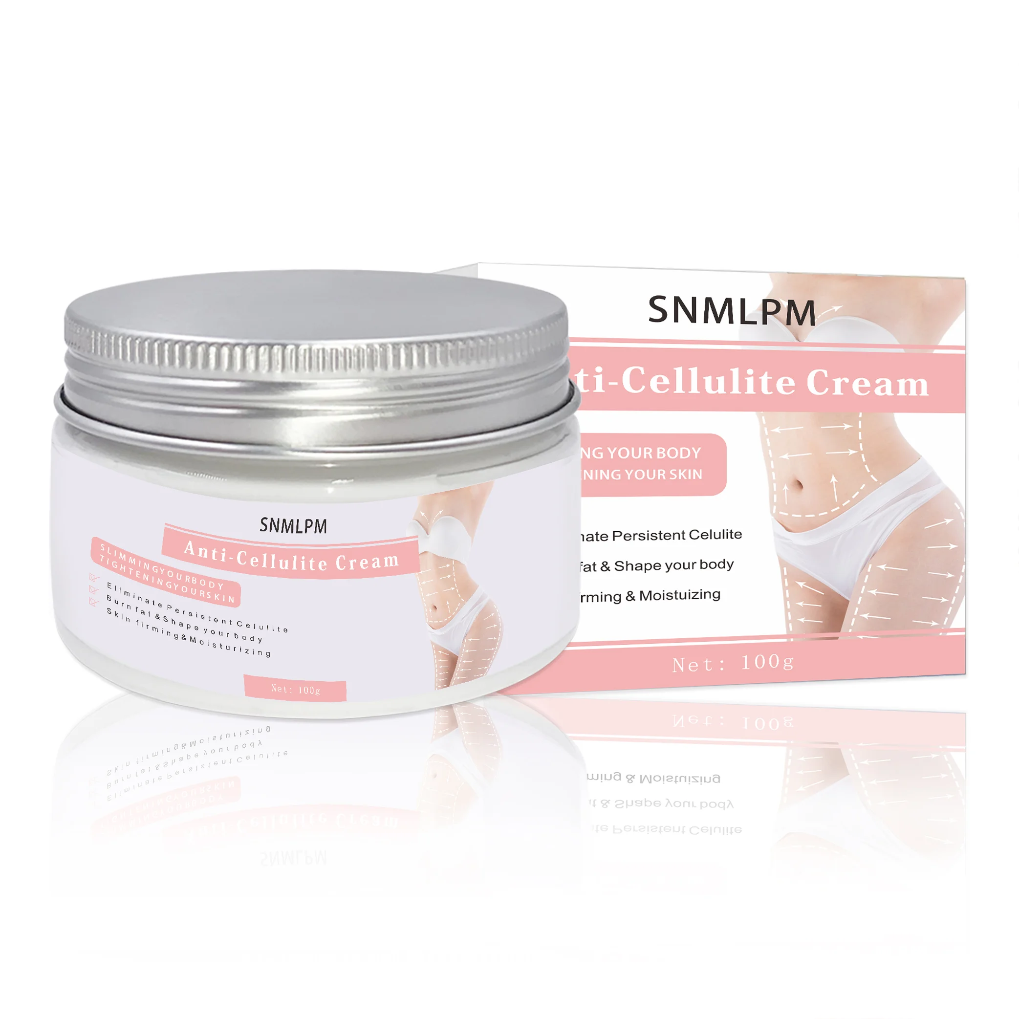 

OEM/ODM Private Lable 3 Minutes Flat Belly Fat Burning Anti-Cellulite Body Shaping Sweat Cream, White