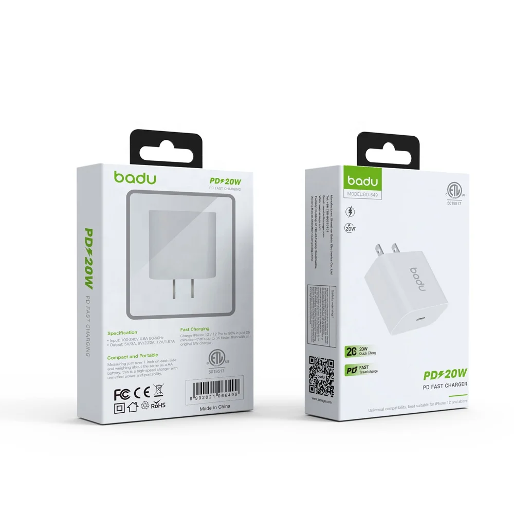 

Original 20 Watt Pd Wall Charger For Lighting Fast Charger Adapter Mini Usb C Fast Home Charge Adapterr