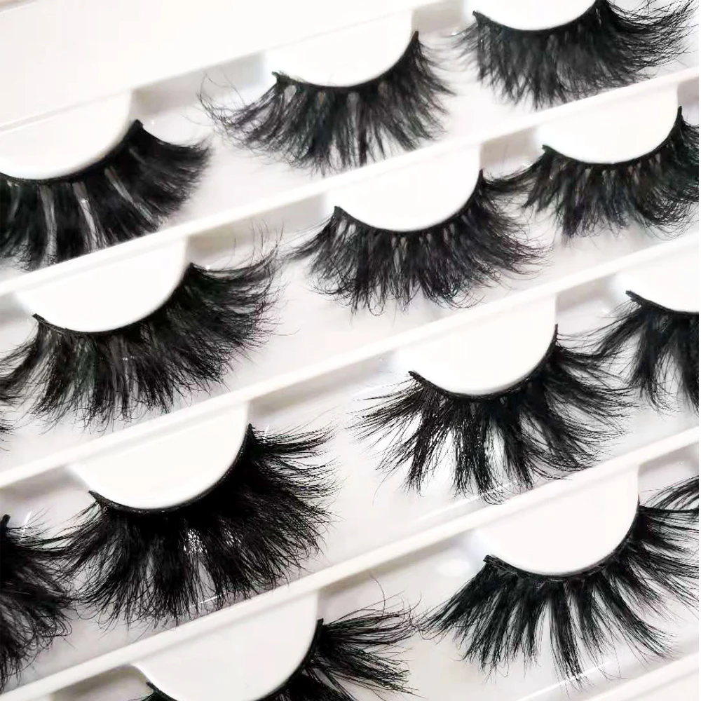 

Wholesale Natural Mink Eyelashes Vendor Custom Eyelash Packaging Box Dramatic 3d 25mm Lashes Mink Lashes