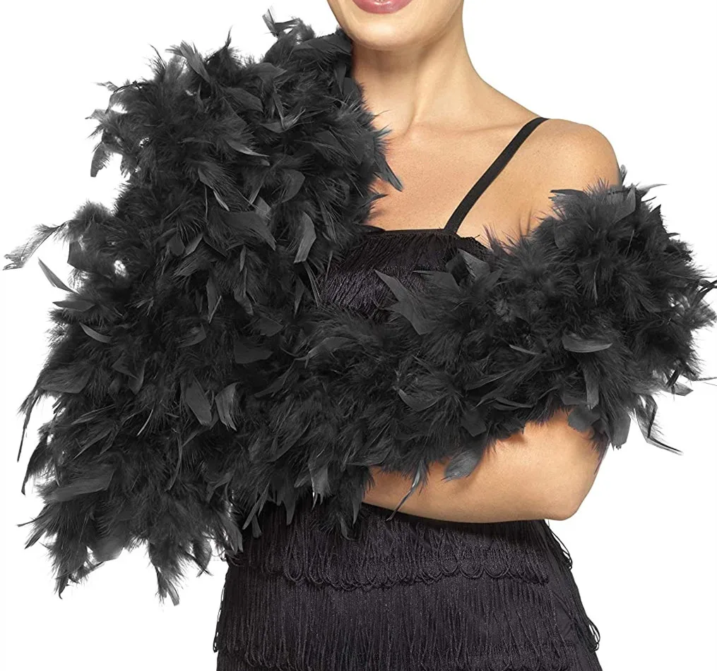 
Turkey Feather Boa Turkey Feather Strip Fluffy Craft Decoration Chandelle Feather Boa 