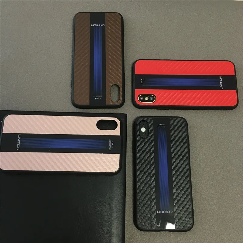 

UNIMOR new elegant mobile phone tpu +pc+acrylic +carbon fiber pu leather gentleman phone case
