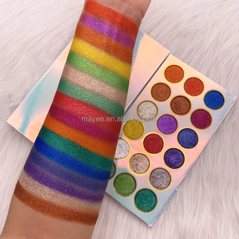 

Neon yellow pigmented eye shadow make your own logo palette