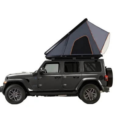 

Tente de Toit 4 saison 2021 4x4 Hard Shell Car Roof Top Tent Automatic Setup Camping Truck Rooftop Tent for SUV, Black,