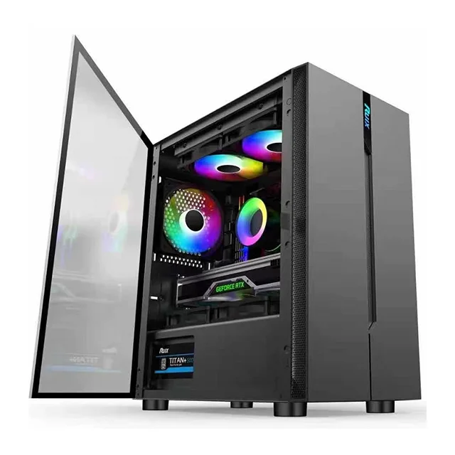 

Can be customized computer case Micro ATX USB1.0*2+HD Audio,USB3.0*1 Cooling fan(Optional) 120mm*4pcs, Blcak painting