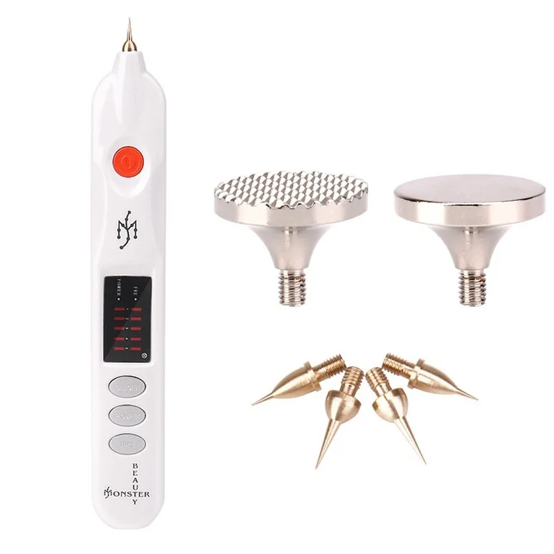 

High frequency wrinkle removal plasma pen eyelid lifting beauty plasma pen for mole removal., White+black