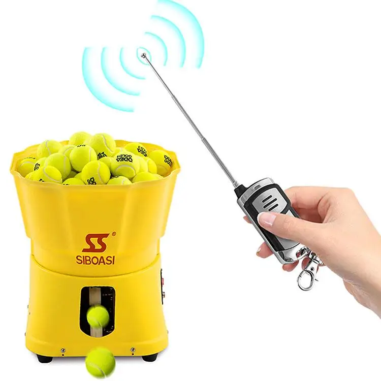 

Used machine throw balls shooting robot tennis practice equipment for children, Yellow