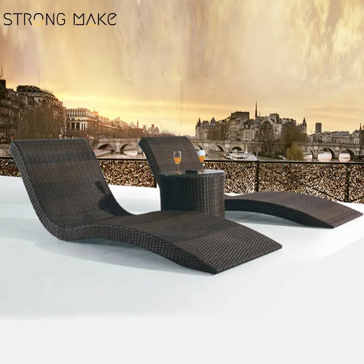 Outdoor Furniture Rattan Swimming Pool Sun Beach Chair Chaise Lounge Buy Rattan Sun Chaise