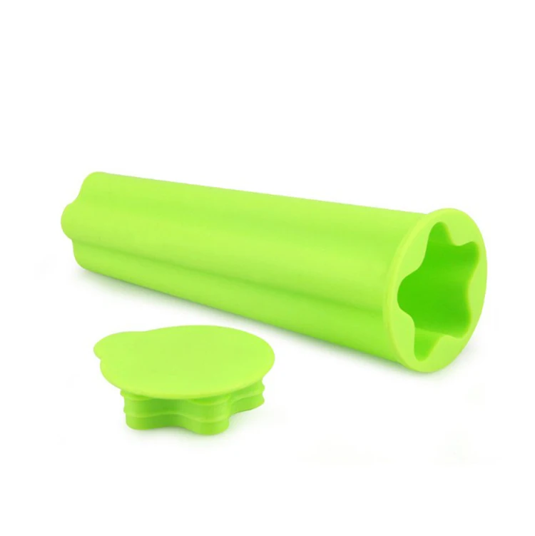 

A creative five pointed star shaped silicone popsicle mold ice cream mold and ice lattice cube mold, Customized