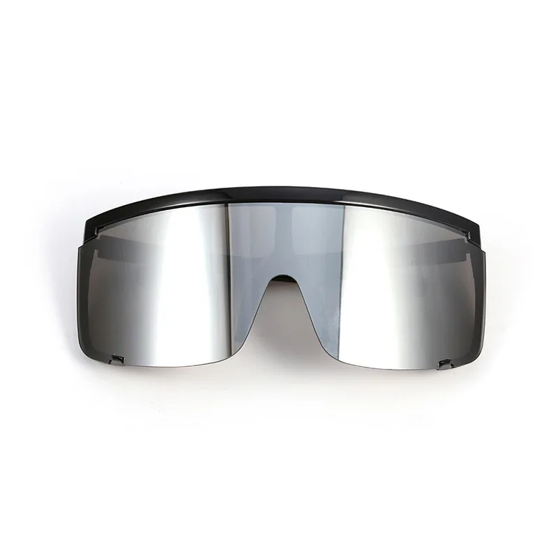 

Personality Oversized UV400 Sunglasses Women Men Sun Glasses One-piece Windproof Mirror Sunglasses (KSG046), As picture
