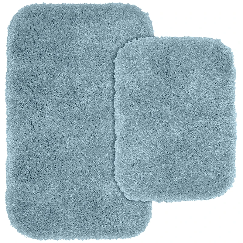 

Shop frieze nylon traditional basin blue 2 piece bathroom rugs set, Standard 7 colors, any pantone colors can be made