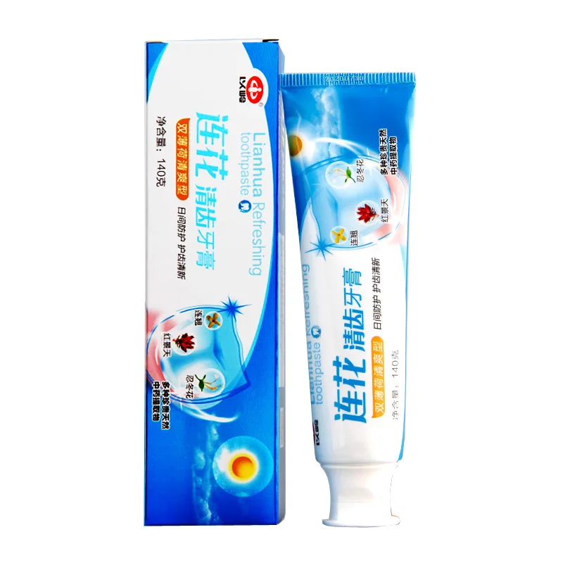 

Yiling Lianhua Refreshing Natural Whitening Mint flavor Toothpaste